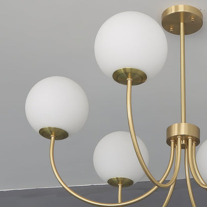 Orillia Chandelier | Brass and Wood | Multiple Light Options
