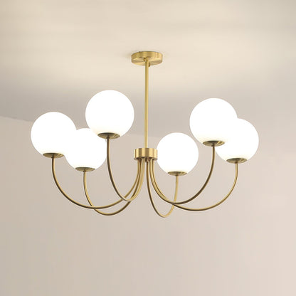 Orillia Chandelier | Brass and Wood | Multiple Light Options