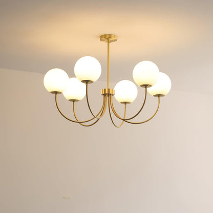 Orillia Chandelier | Brass and Wood | Multiple Light Options