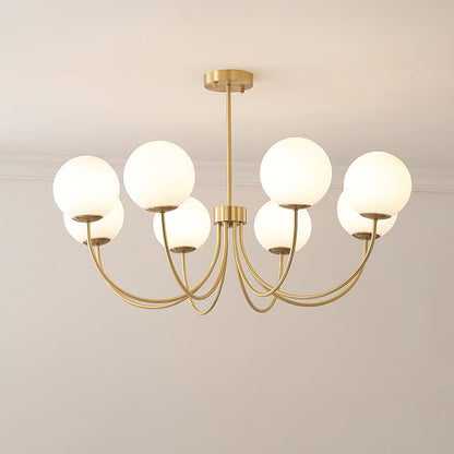 Orillia Chandelier | Brass and Wood | Multiple Light Options