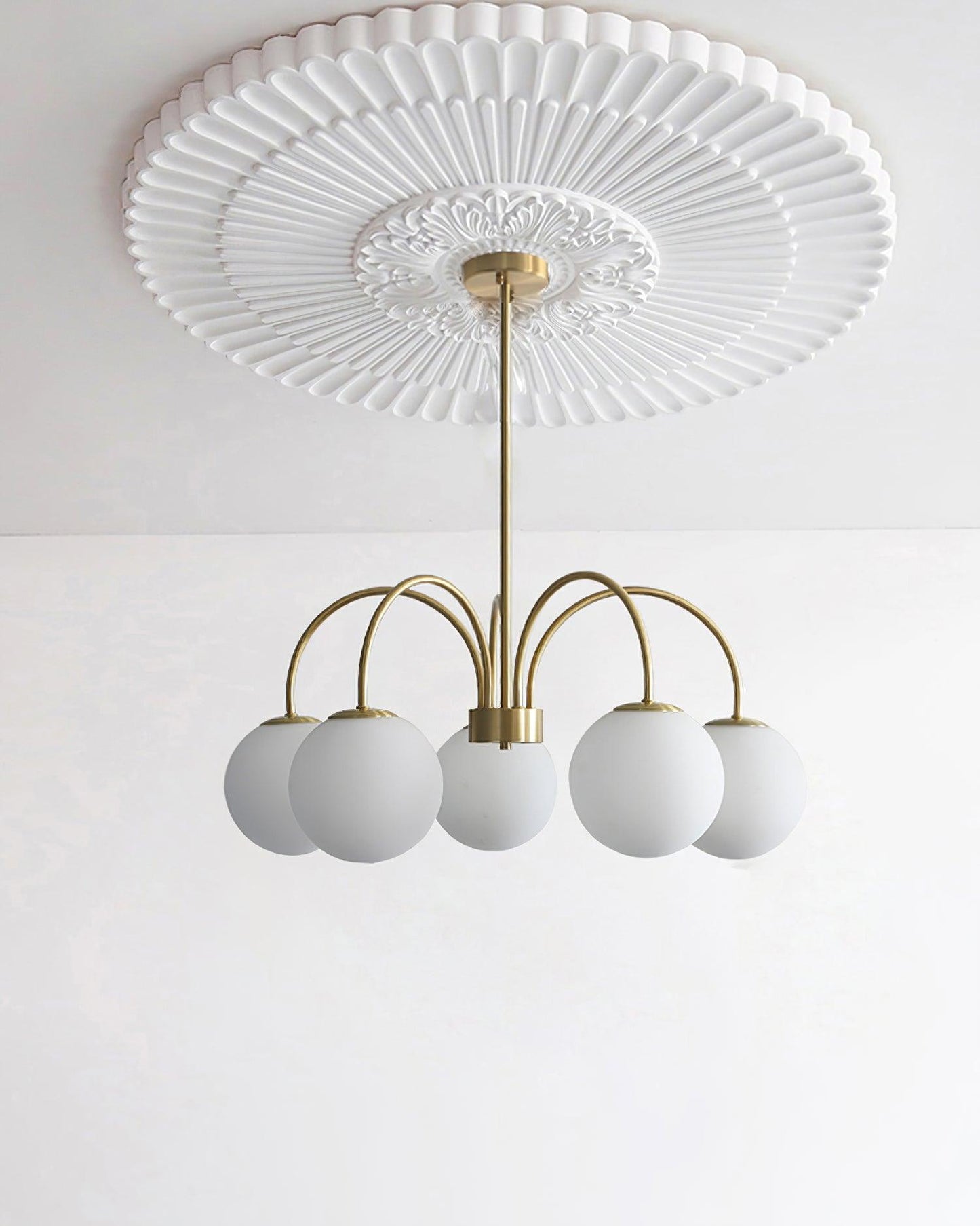 Orillia Chandelier | Brass and Wood | Multiple Light Options