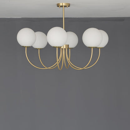Orillia Chandelier | Brass and Wood | Multiple Light Options