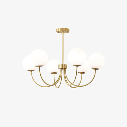 Orillia Chandelier | Brass and Wood | Multiple Light Options