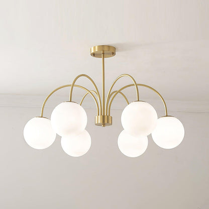 Orillia Chandelier | Brass and Wood | Multiple Light Options