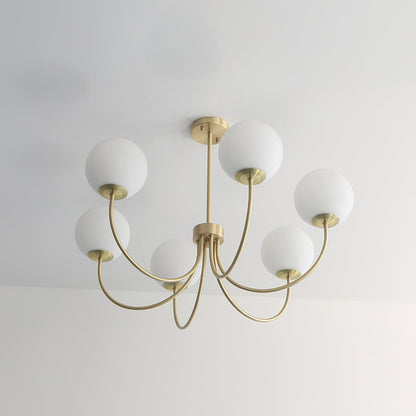 Orillia Chandelier | Brass and Wood | Multiple Light Options