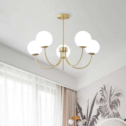 Orillia Chandelier | Brass and Wood | Multiple Light Options