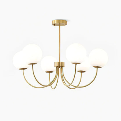 Orillia Chandelier | Brass and Wood | Multiple Light Options