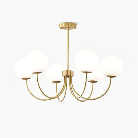 Orillia Chandelier | Brass and Wood | Multiple Light Options