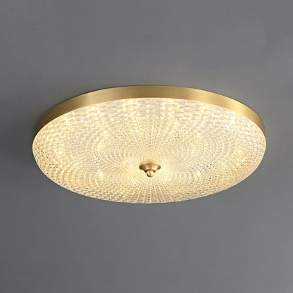 Orlena Glass Ceiling Lamp | Brass Frame & Acrylic Diffuser | Multiple Sizes