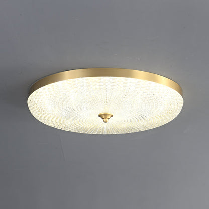 Orlena Glass Ceiling Lamp | Brass Frame & Acrylic Diffuser | Multiple Sizes