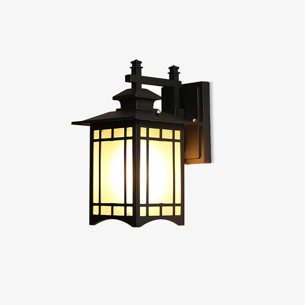 Outdoor Wall Light | Metal & Glass | Set of 2