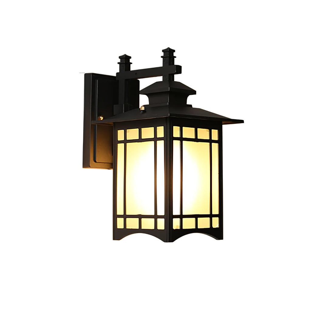 Outdoor Wall Light | Metal & Glass | Set of 2
