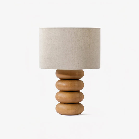 Wooden Table Lamp | Nature-Inspired Design | 35cm Diameter
