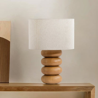 Wooden Table Lamp | Nature-Inspired Design | 35cm Diameter