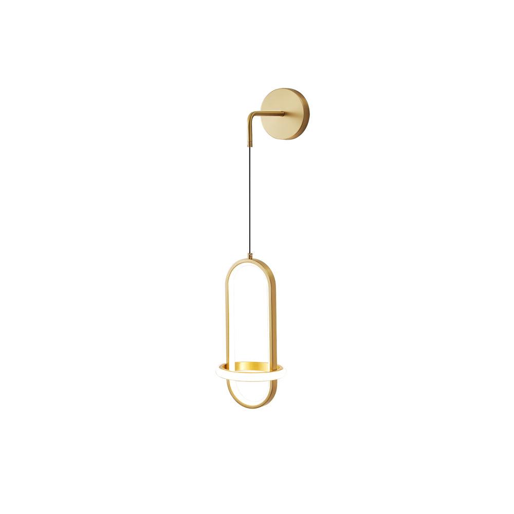 Oval Brass Wall Light | Integrated LED | Set of 2