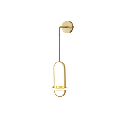 Oval Brass Wall Light | Integrated LED | Set of 2