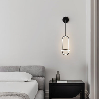 Oval Brass Wall Light | Integrated LED | Set of 2