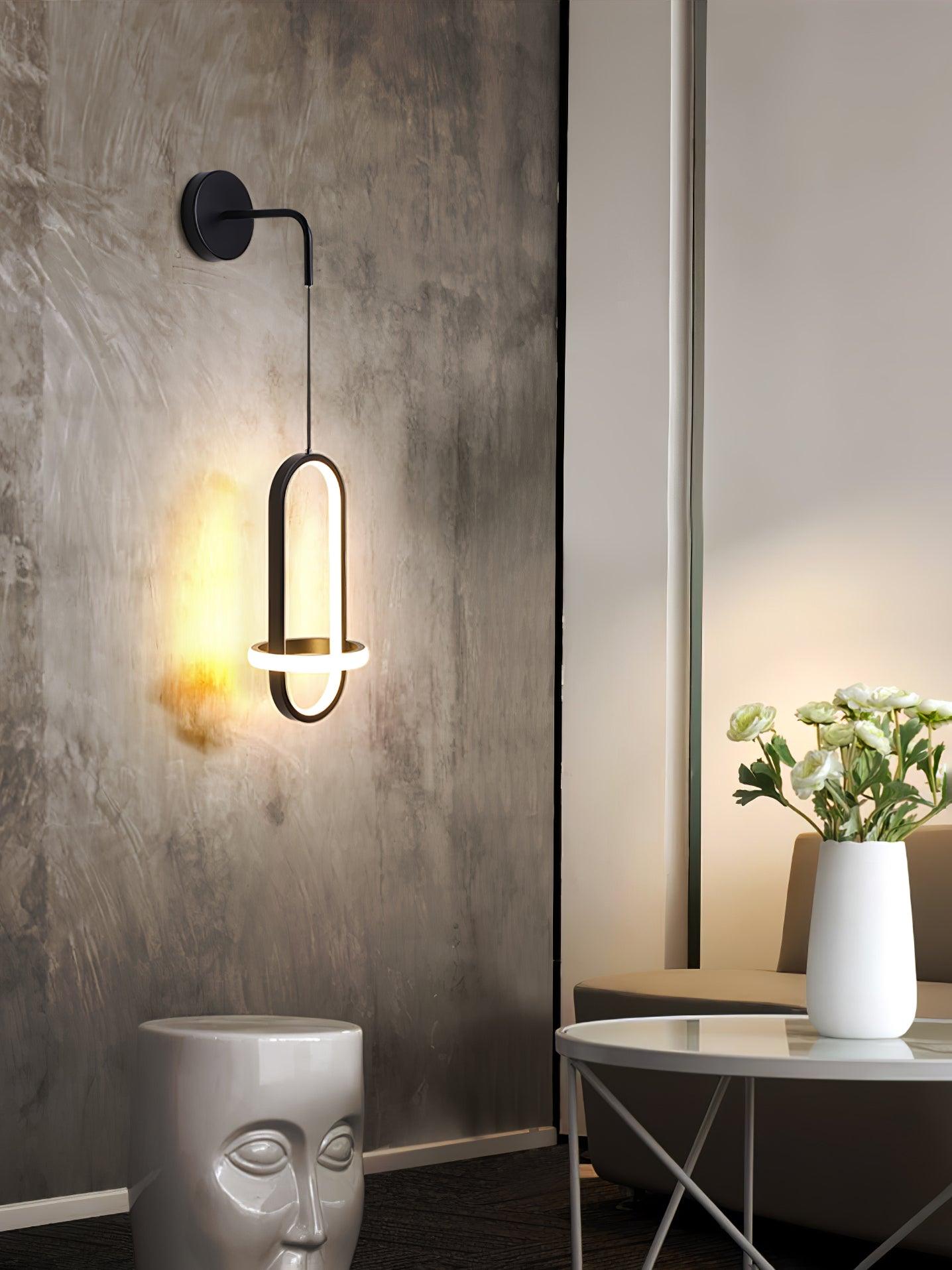 Oval Brass Wall Light | Integrated LED | Set of 2