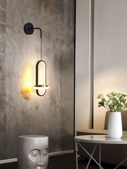 Oval Brass Wall Light | Integrated LED | Set of 2