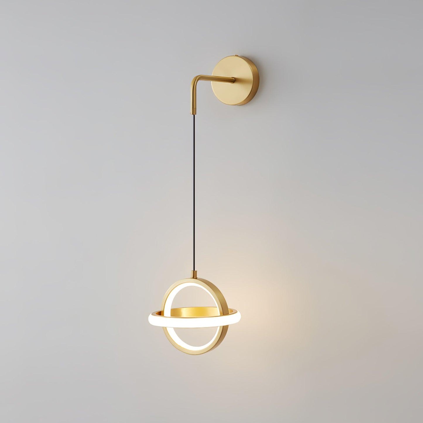 Oval Brass Wall Light | Integrated LED | Set of 2