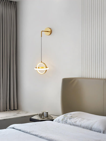 Oval Brass Wall Light | Integrated LED | Set of 2