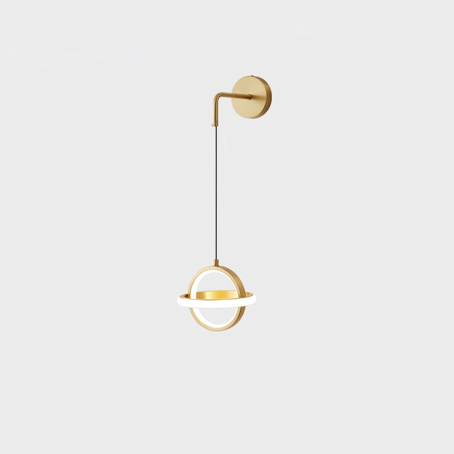 Oval Brass Wall Light | Integrated LED | Set of 2