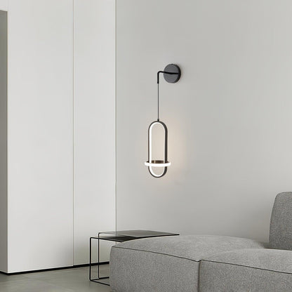 Oval Brass Wall Light | Integrated LED | Set of 2