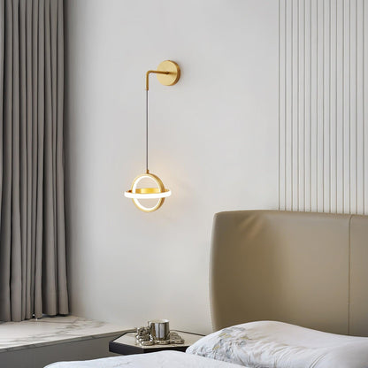 Oval Brass Wall Light | Integrated LED | Set of 2