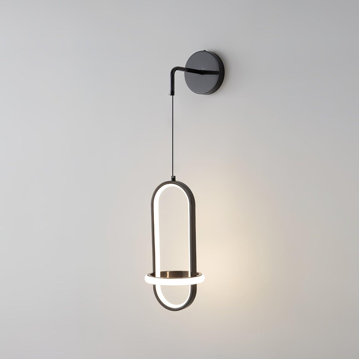 Oval Brass Wall Light | Integrated LED | Set of 2