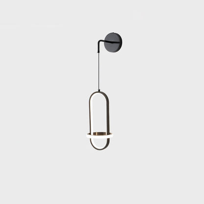 Oval Brass Wall Light | Integrated LED | Set of 2