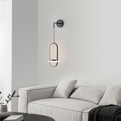 Oval Brass Wall Light | Integrated LED | Set of 2