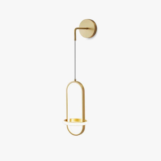 Oval Brass Wall Light | Integrated LED | Set of 2