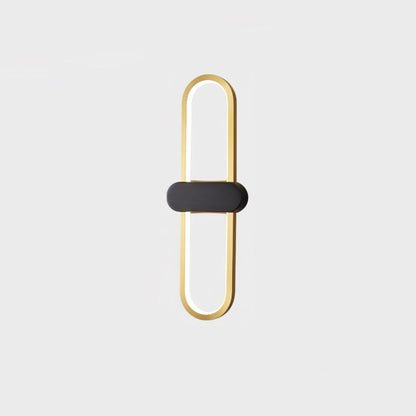Oval LED Wall Lamp | Brass & Silicone | Set of 2