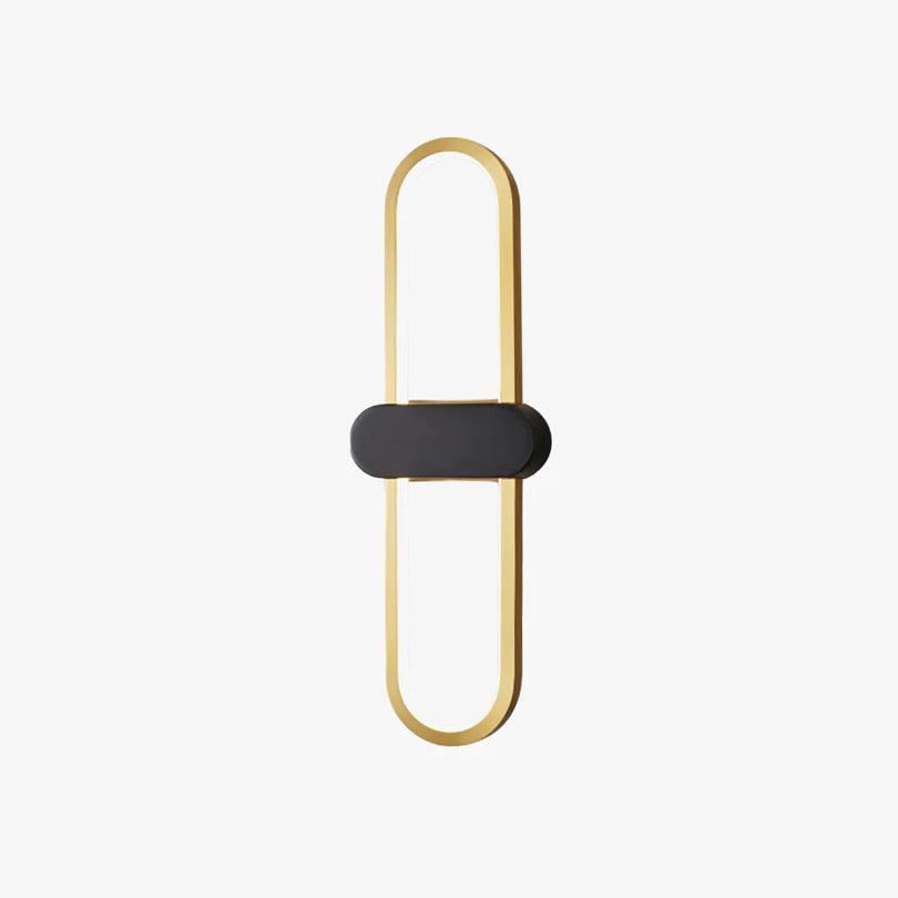 Oval LED Wall Lamp | Brass & Silicone | Set of 2