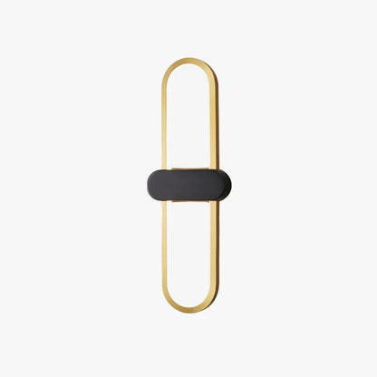 Oval LED Wall Lamp | Brass & Silicone | Set of 2