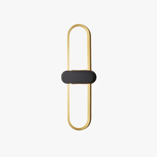 Oval LED Wall Lamp | Brass & Silicone | Set of 2
