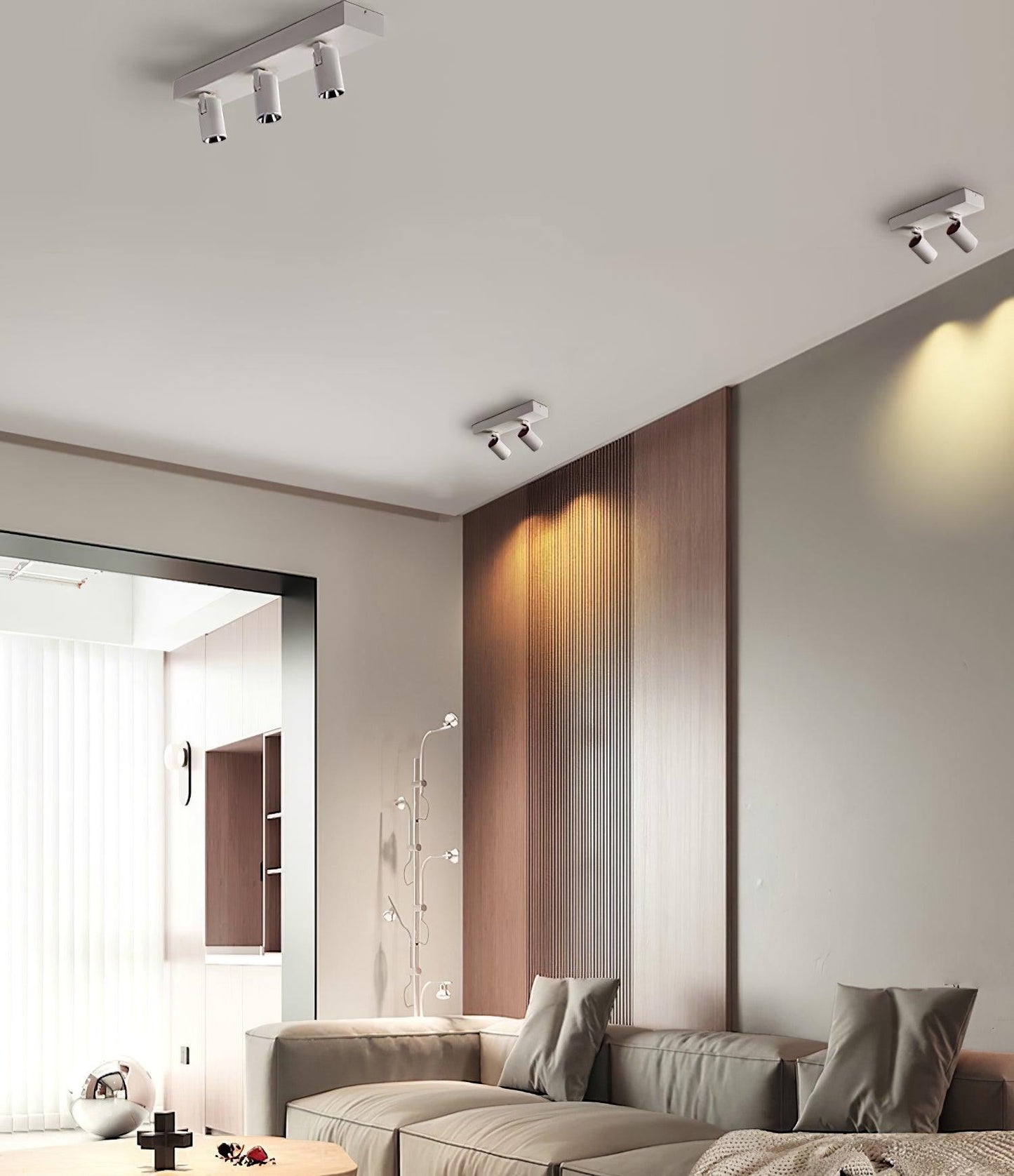 POG Double Linear LED Spotlight | Adjustable | 2 Heads, White or Black