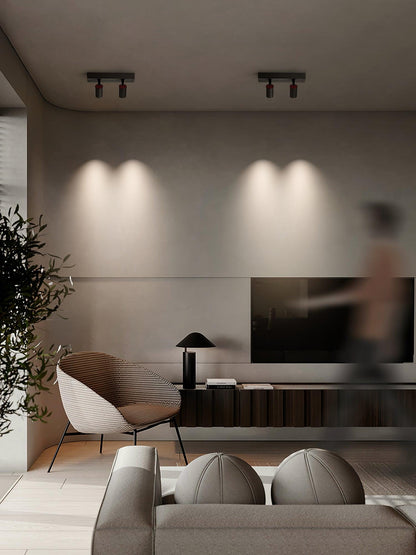 POG Double Linear LED Spotlight | Adjustable | 2 Heads, White or Black