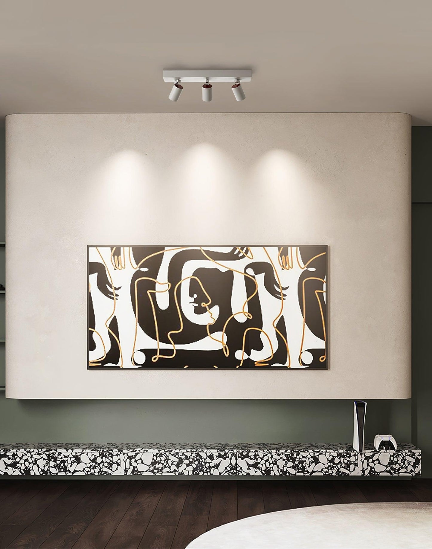 POG Double Linear LED Spotlight | Adjustable | 2 Heads, White or Black