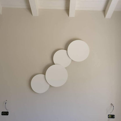Geometric Disc Wall Lamp | Metal & Acrylic | Black or White