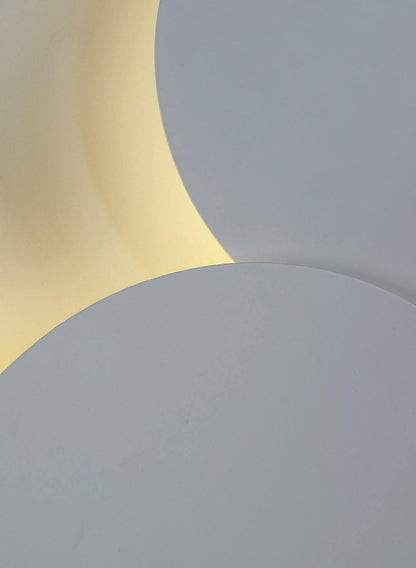 Geometric Disc Wall Lamp | Metal & Acrylic | Black or White