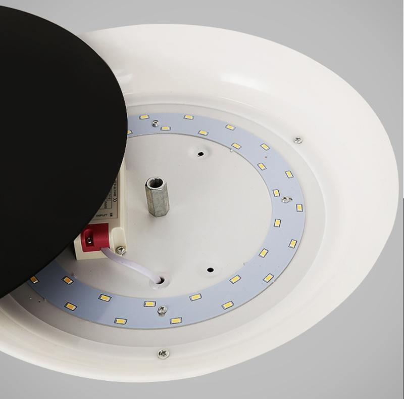 Geometric Disc Wall Lamp | Metal & Acrylic | Black or White