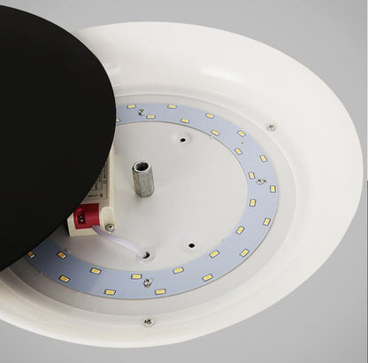 Geometric Disc Wall Lamp | Metal & Acrylic | Black or White