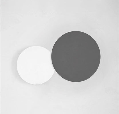 Geometric Disc Wall Lamp | Metal & Acrylic | Black or White
