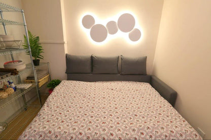 Geometric Disc Wall Lamp | Metal & Acrylic | Black or White