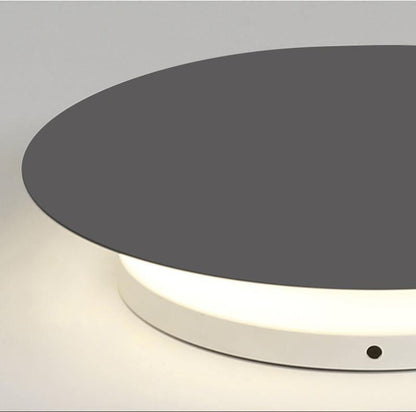 Geometric Disc Wall Lamp | Metal & Acrylic | Black or White