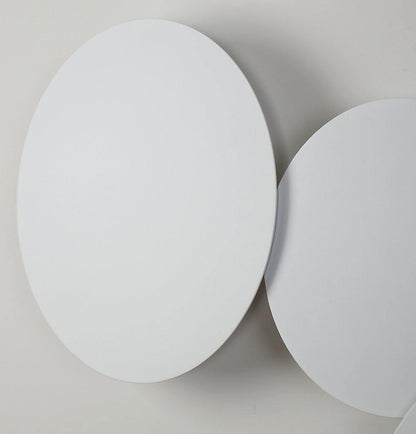 Geometric Disc Wall Lamp | Metal & Acrylic | Black or White