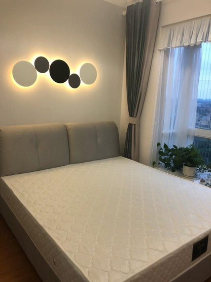 Geometric Disc Wall Lamp | Metal & Acrylic | Black or White