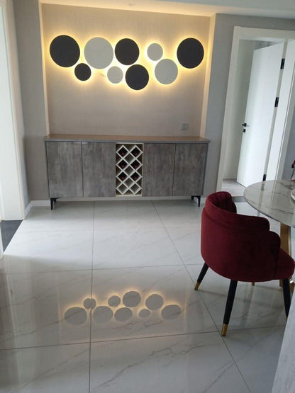 Geometric Disc Wall Lamp | Metal & Acrylic | Black or White