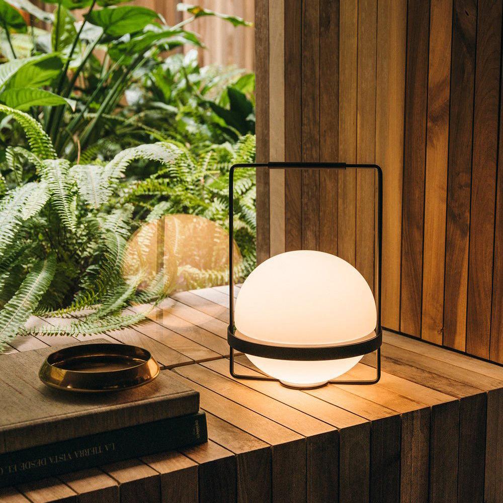 Gardens Table Lamp | Metal, Acrylic | Black